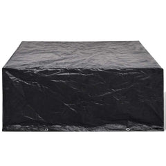vidaXL Garden Furniture Cover | Set of 2 | Black | Polyethylene | Large 3