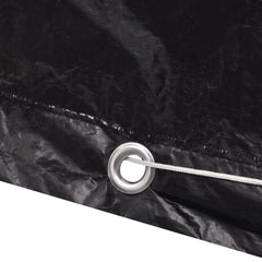 vidaXL Garden Furniture Cover | Set of 2 | Black | Polyethylene | Large 6