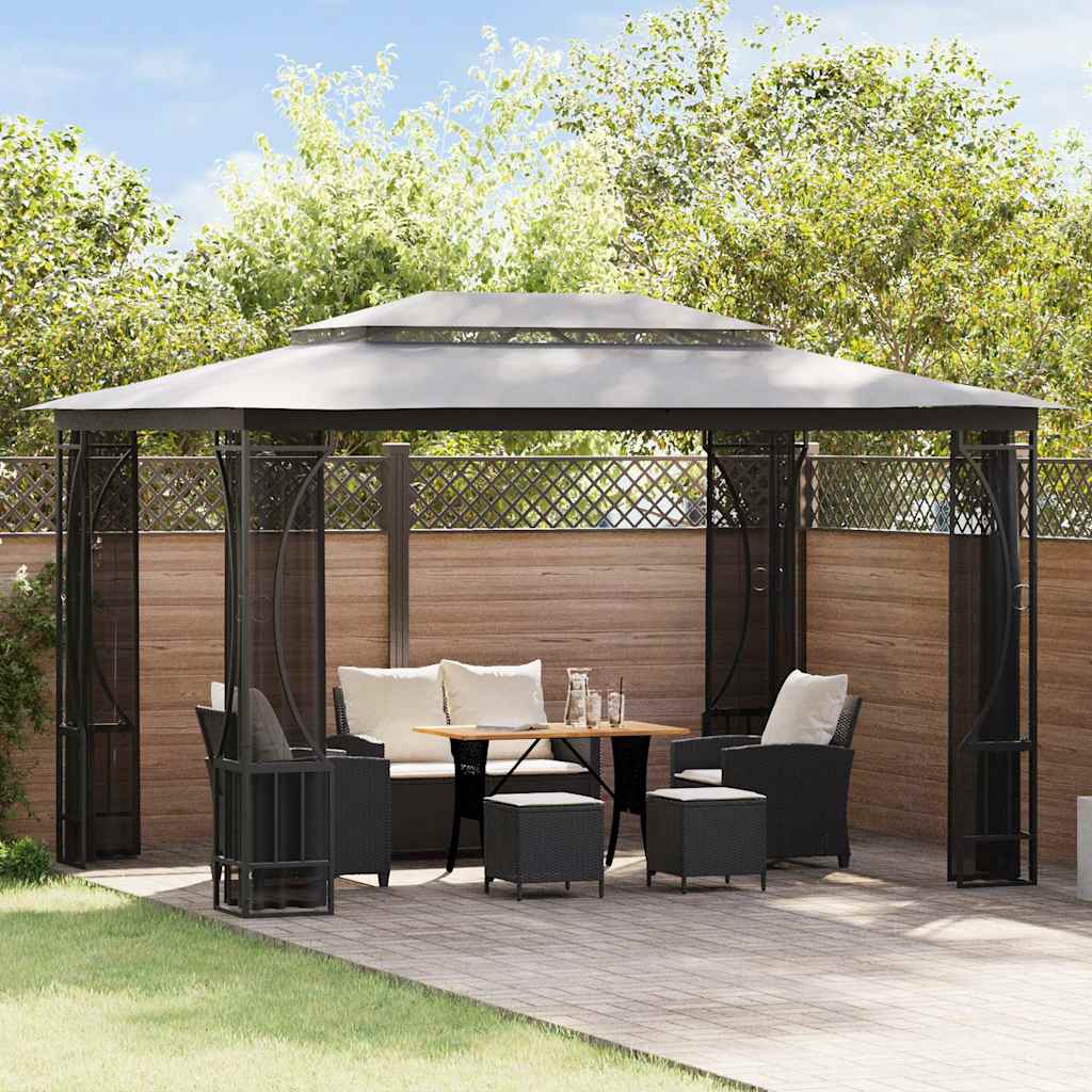 Gazebo with Nets Anthracite 300 x 400 x 265 cm