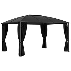 48601 vidaXL Gazebo with Curtains 400x300x265 cm Anthracite 3