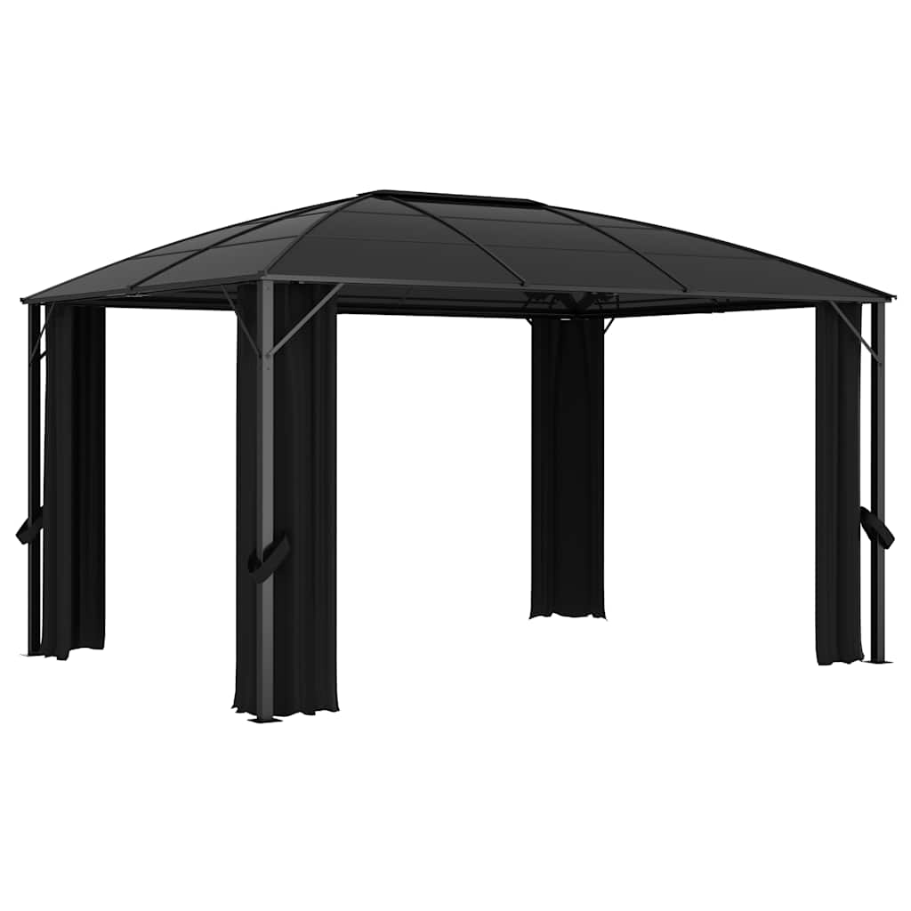 48601 vidaXL Gazebo with Curtains 400x300x265 cm Anthracite 4