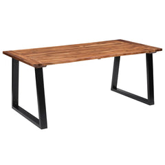 vidaXL Dining Table Solid Acacia Wood 180x90 cm 1