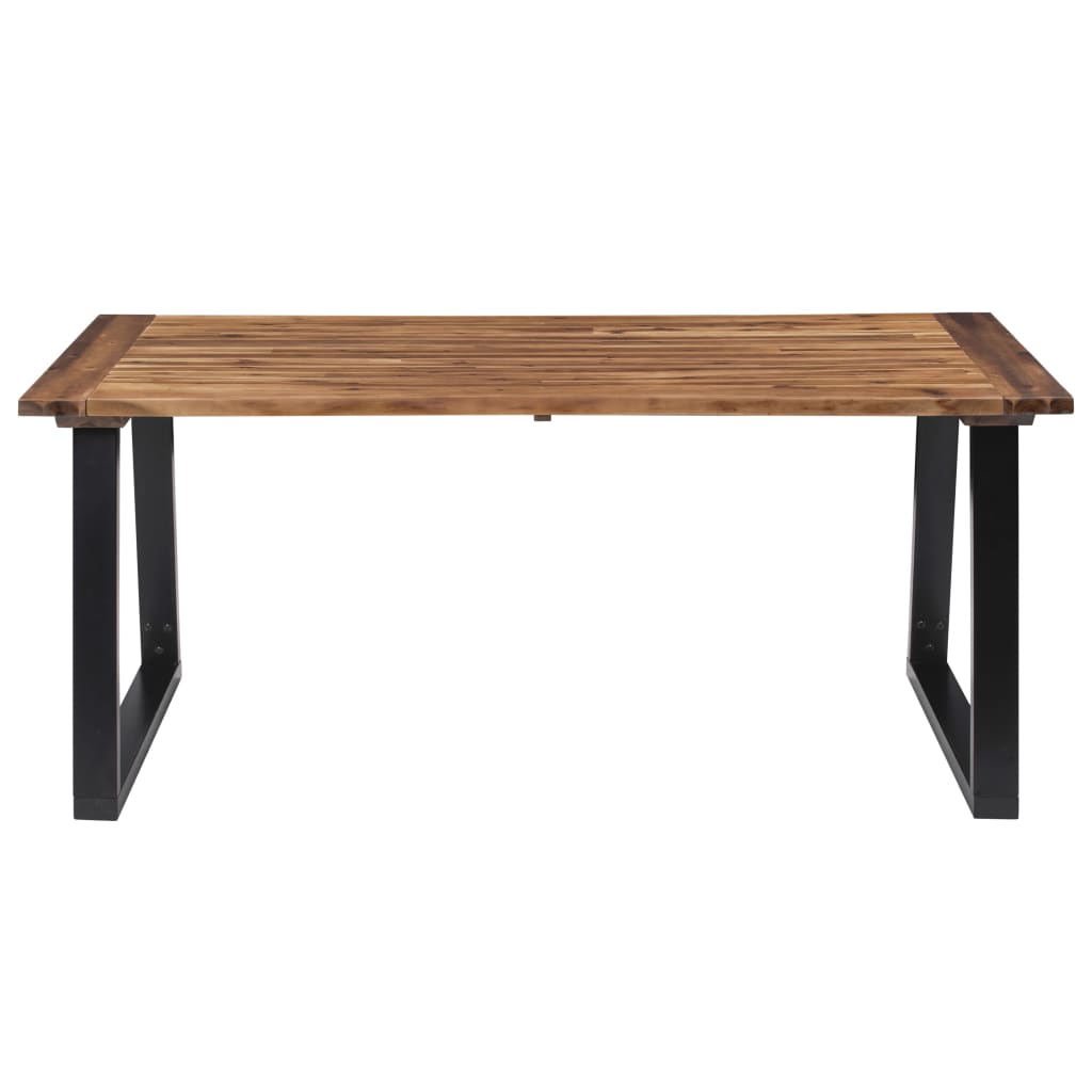 vidaXL Dining Table Solid Acacia Wood 180x90 cm 2