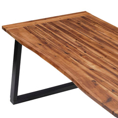 vidaXL Dining Table Solid Acacia Wood 180x90 cm 4