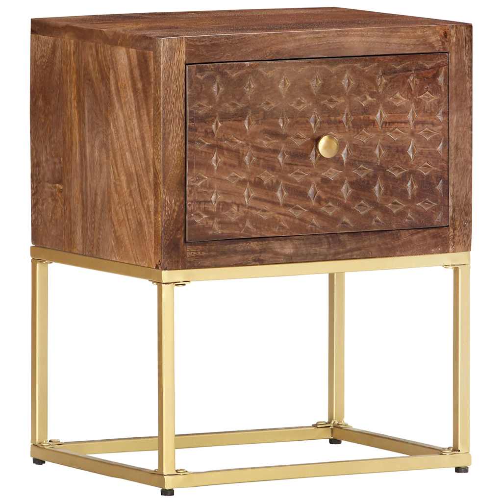 286554 vidaXL Bedside Cabinet 40x30x50 cm Solid Mango Wood 2