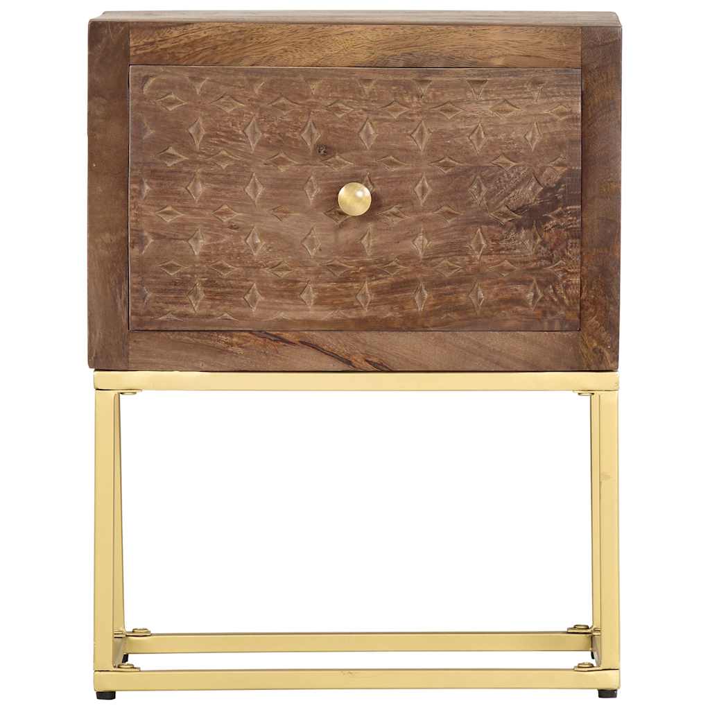 286554 vidaXL Bedside Cabinet 40x30x50 cm Solid Mango Wood 4