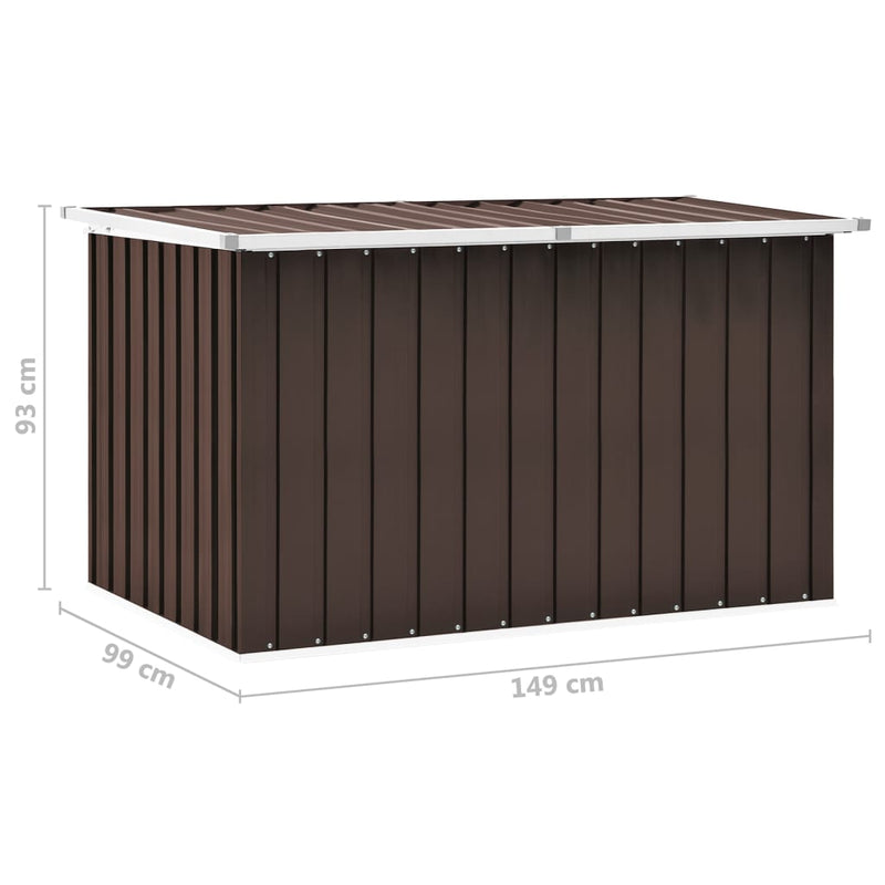 Garden Storage Box Brown 149x99x93 cm