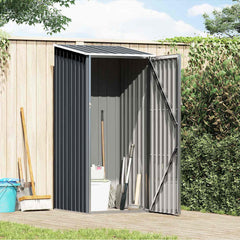 Garden Shed 87x98x159 cm Galvanised Steel Anthracite