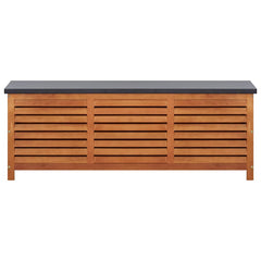 Garden Storage Box Solid Wood Eucalyptus 150 cm 55 cm 50 cm
