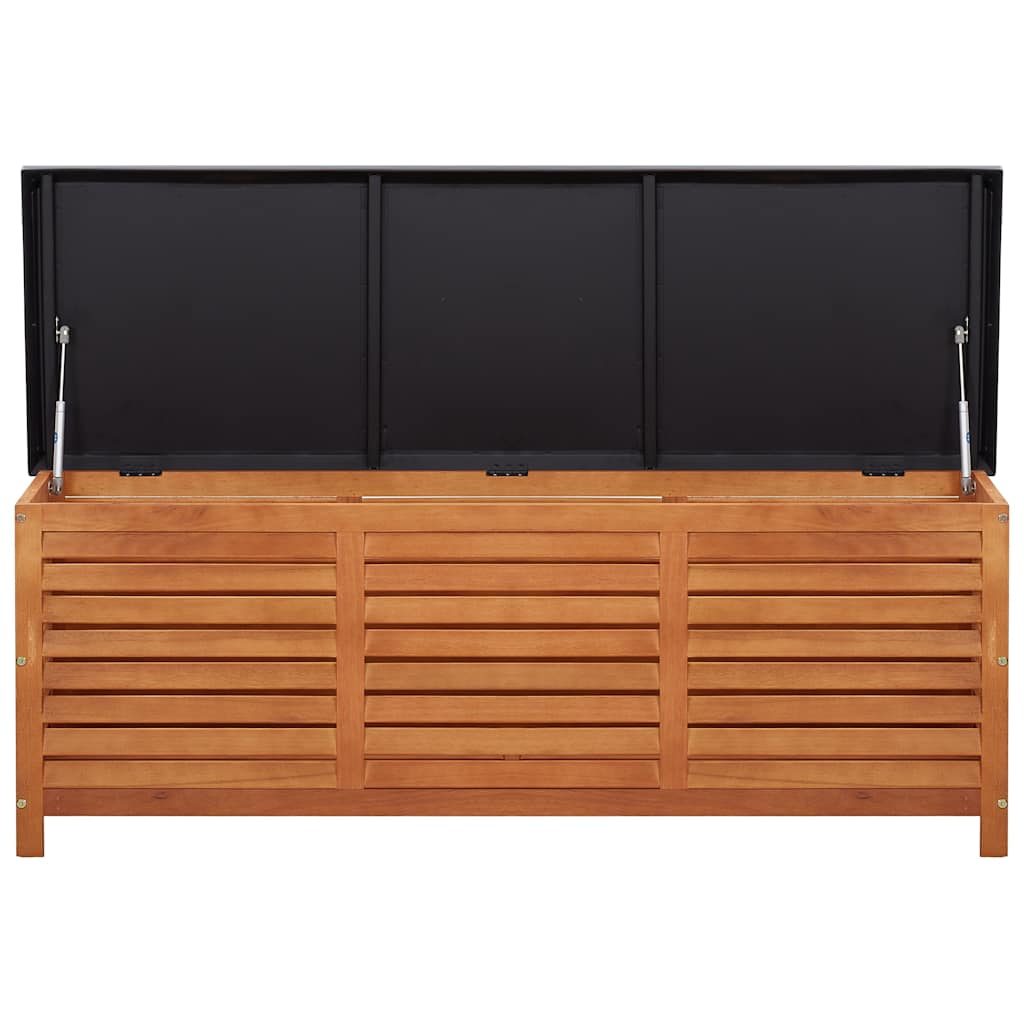 Garden Storage Box Solid Wood Eucalyptus 150 cm 55 cm 50 cm