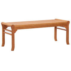 vidaXL 2-Seater Garden Bench 120 cm  Solid Eucalyptus Wood 1