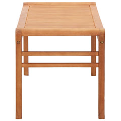 vidaXL 2-Seater Garden Bench 120 cm  Solid Eucalyptus Wood 3