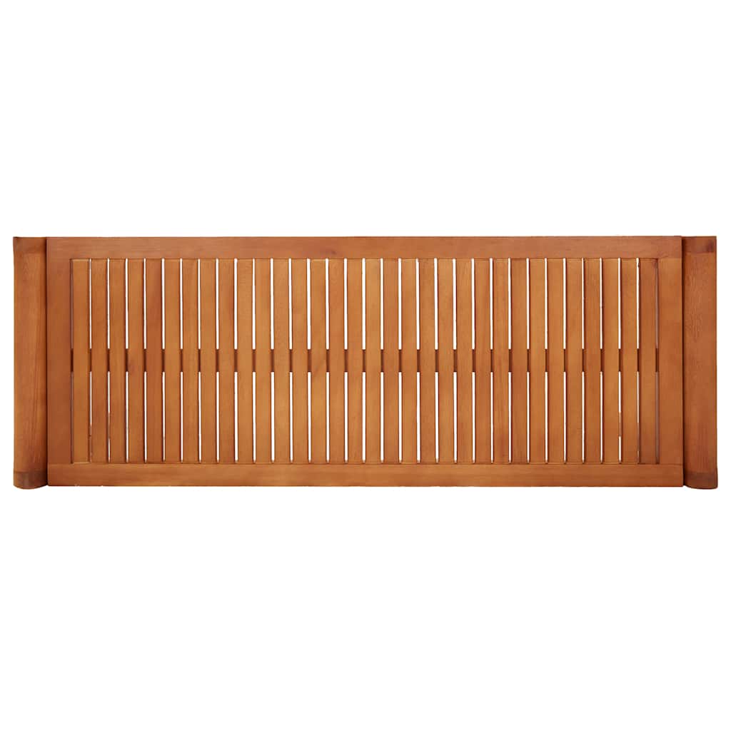vidaXL 2-Seater Garden Bench 120 cm  Solid Eucalyptus Wood 4