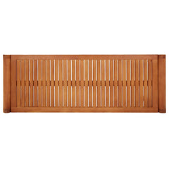 vidaXL 2-Seater Garden Bench 120 cm  Solid Eucalyptus Wood 4