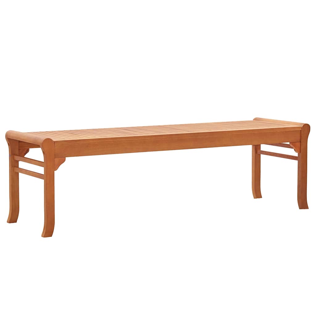 vidaXL 3-Seater Garden Bench 150 cm Solid Eucalyptus Wood 1