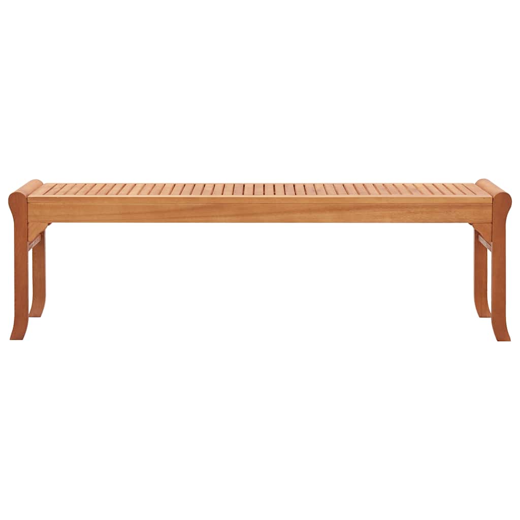 vidaXL 3-Seater Garden Bench 150 cm Solid Eucalyptus Wood 2