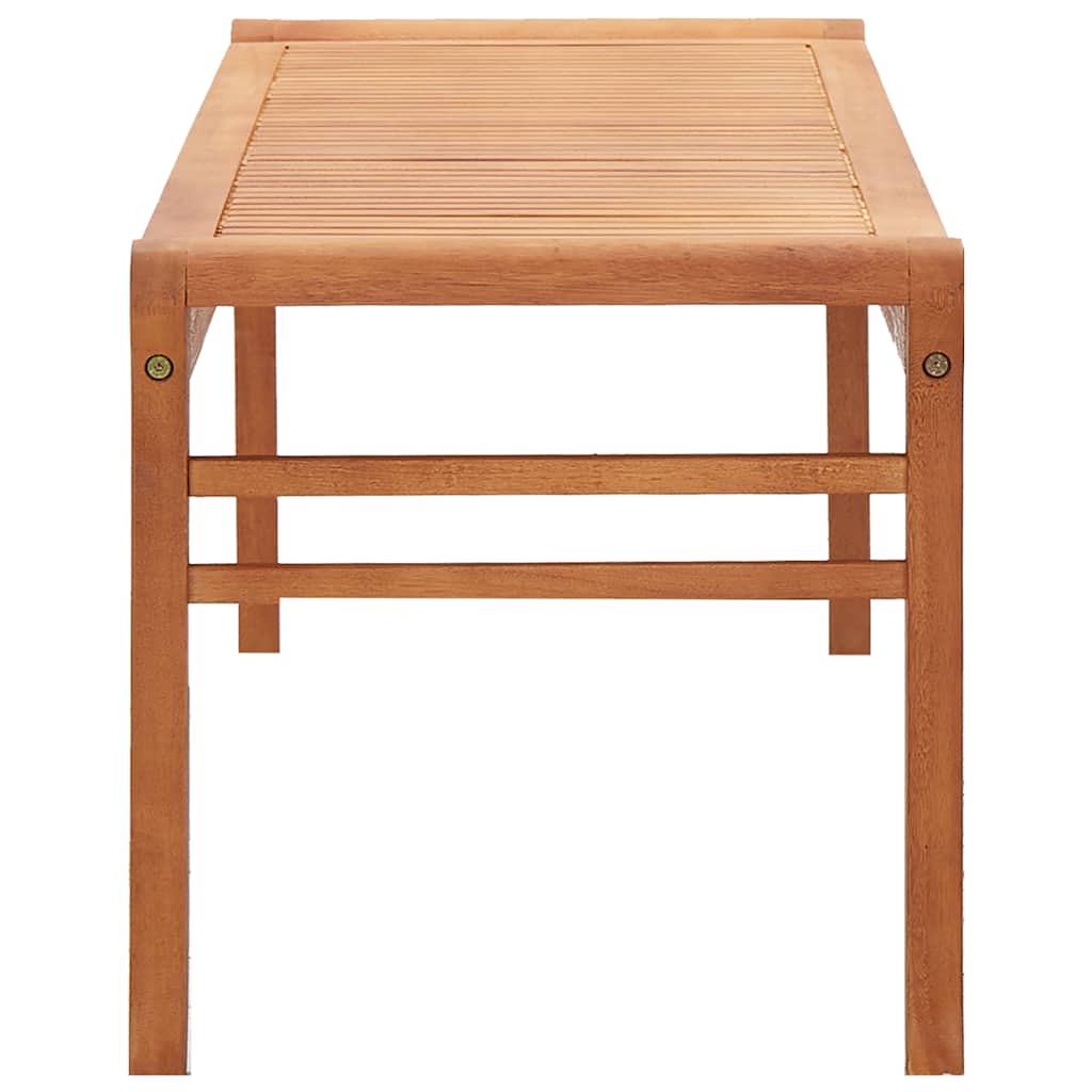vidaXL 3-Seater Garden Bench 150 cm Solid Eucalyptus Wood 3