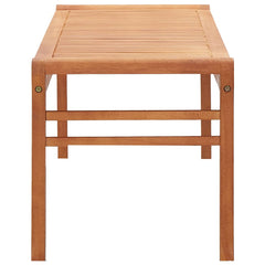 vidaXL 3-Seater Garden Bench 150 cm Solid Eucalyptus Wood 3
