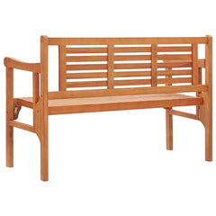 vidaXL Foldable Garden Bench 120 cm Solid Eucalyptus Wood 5