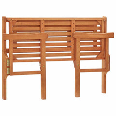 vidaXL Foldable Garden Bench 120 cm Solid Eucalyptus Wood 6