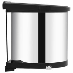 vidaXL Kitchen Built-in Dust Bin Stainless Steel 8 L 4