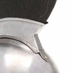 vidaXL Greek Warrior Helmet Antique Replica LARP Silver Steel 6