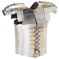 Medieval Knight Body Armour Cuirass Replica LARP Silver Steel Design 1