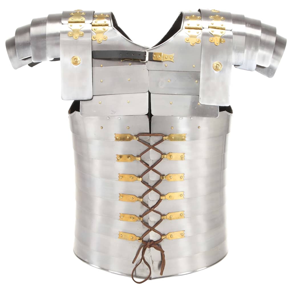 Medieval Knight Body Armour Cuirass Replica LARP Silver Steel Design 1