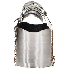 Medieval Knight Body Armour Cuirass Replica LARP Silver Steel Design 1