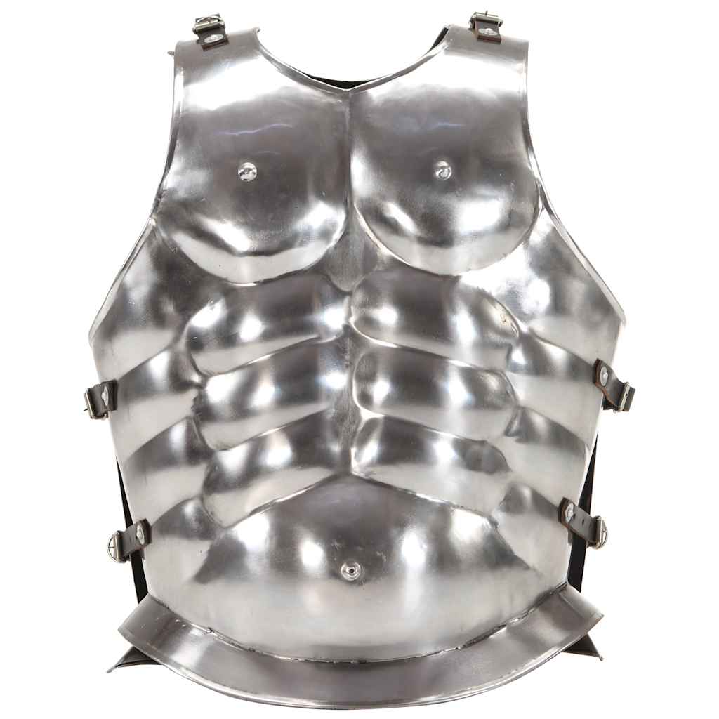 Medieval Knight Body Armour Cuirass Replica LARP Silver Steel Design 2