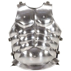 Medieval Knight Body Armour Cuirass Replica LARP Silver Steel Design 2