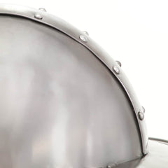 vidaXL Medieval Knight Helmet Antique Replica LARP Silver Steel 6
