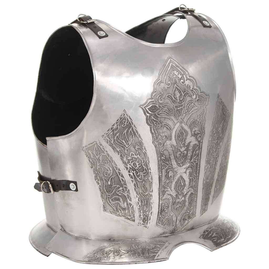 Medieval Knight Body Armour Cuirass Replica LARP Silver Steel Design 3
