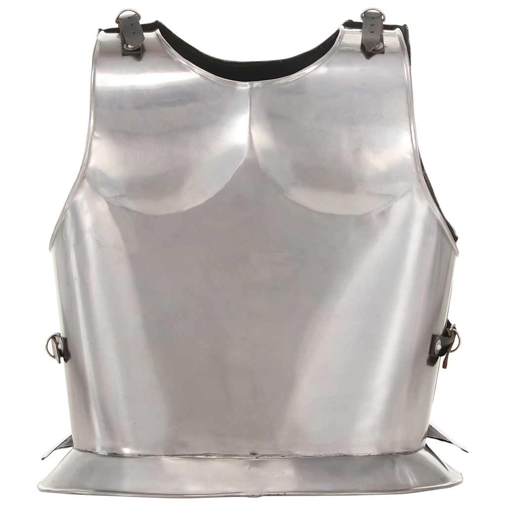 Medieval Knight Body Armour Cuirass Replica LARP Silver Steel Design 3