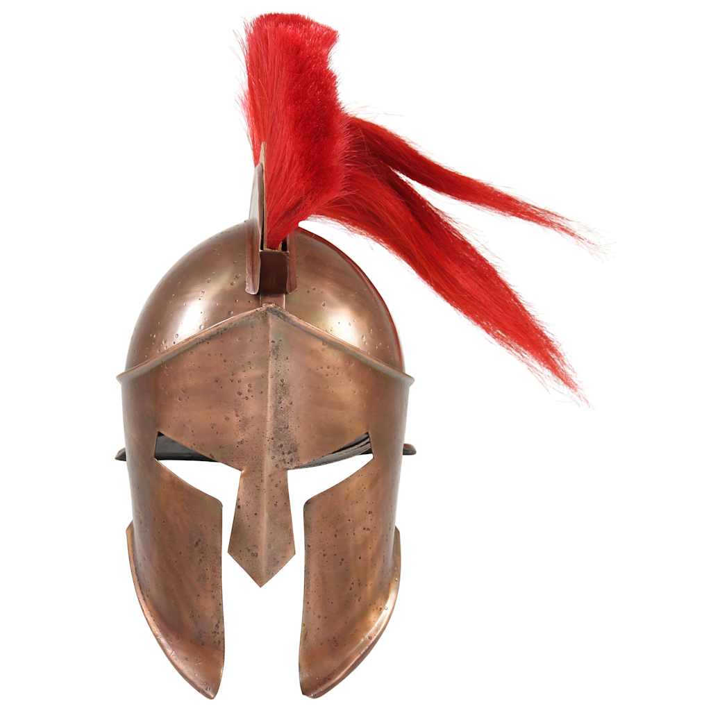 vidaXL Greek Warrior Helmet Antique Replica LARP Copper Steel 2