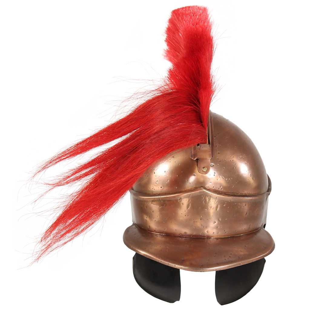 vidaXL Greek Warrior Helmet Antique Replica LARP Copper Steel 4