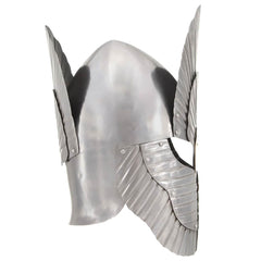 vidaXL Fantasy Medieval Knight Helmet Replica LARP Silver Steel 3