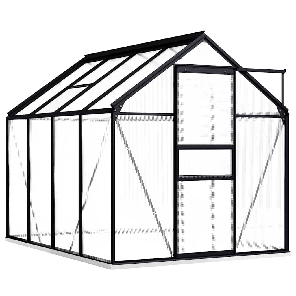 vidaXL Greenhouse with Base Frame Anthracite Aluminium 4,75 m² 2