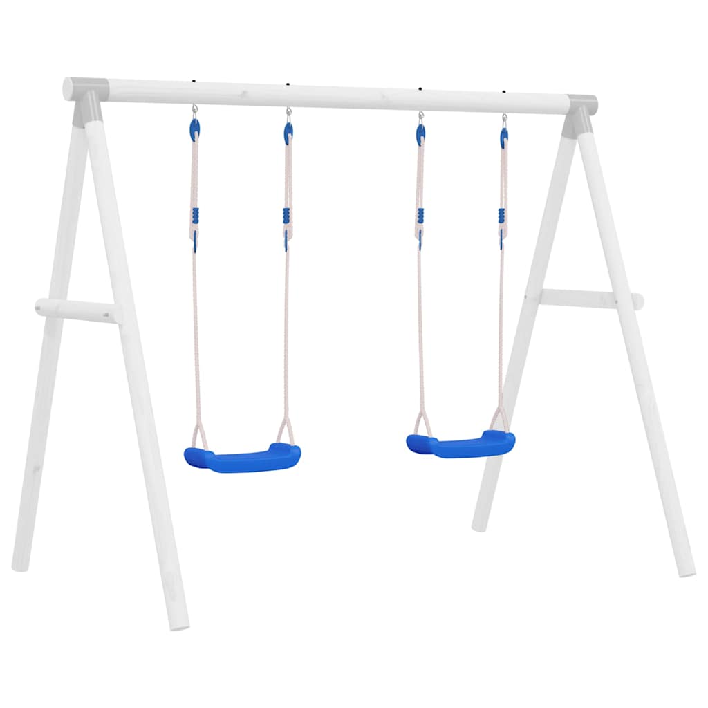 vidaXL Swing Seats with Ropes 2 pcs Blue 37x15 cm Polyethene 1