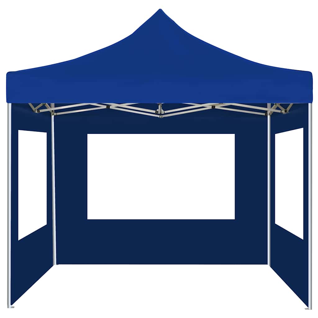 vidaXL Professional Folding Party Tent with Walls Aluminium 2x2 m Blue 2