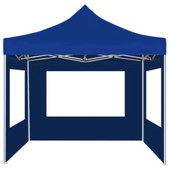 vidaXL Professional Folding Party Tent with Walls Aluminium 2x2 m Blue 2