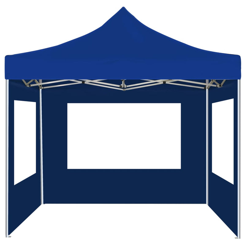 Professional Folding Party Tent with Walls Aluminium 2x2 m Blue