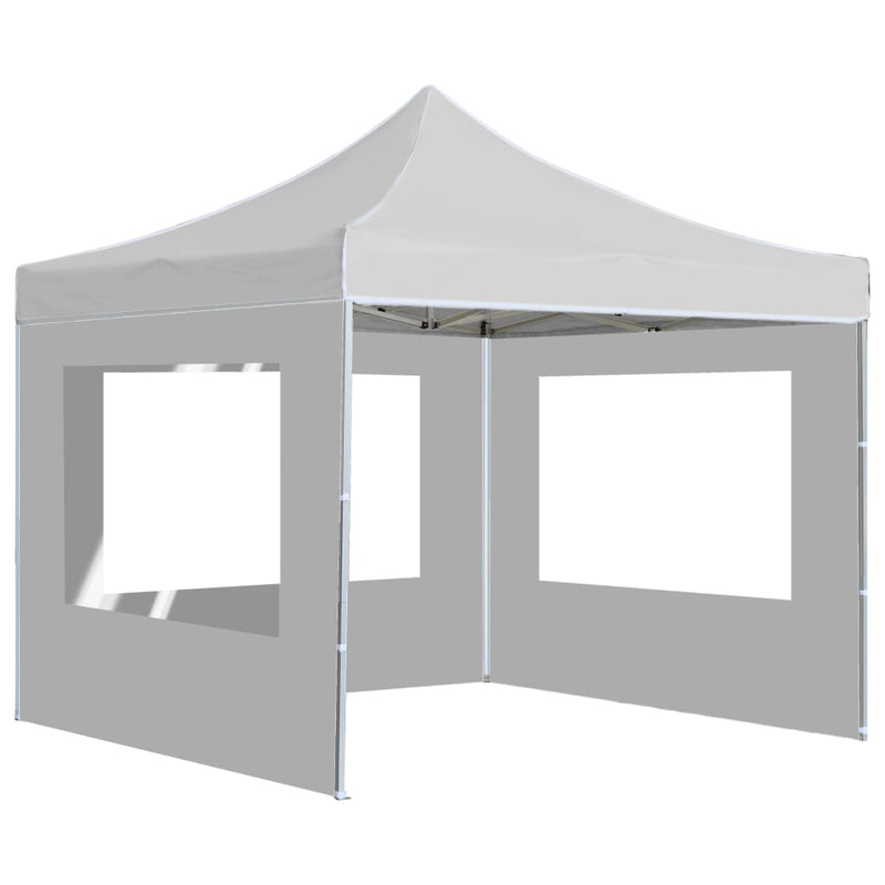 Professional Folding Party Tent with Walls Aluminium 2x2 m White