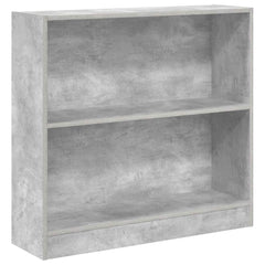 vidaXL Bookcase Concrete Grey 80x24x75 cm Engineered Wood 2