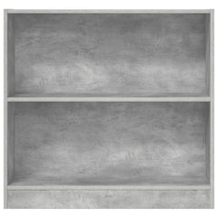 vidaXL Bookcase Concrete Grey 80x24x75 cm Engineered Wood 4