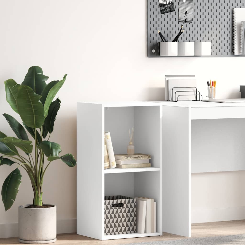 vidaXL Bookcase White 40x30x76,5 cm Engineered Wood 1