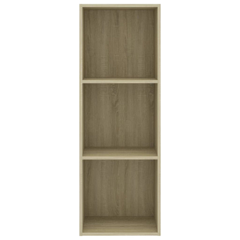 Librería de 3 niveles Roble Sonoma 40x30x114 cm Madera de ingeniería