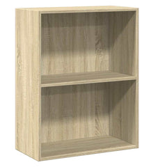 vidaXL Bookcase Sonoma Oak 60x30x76,5 cm Engineered Wood 2