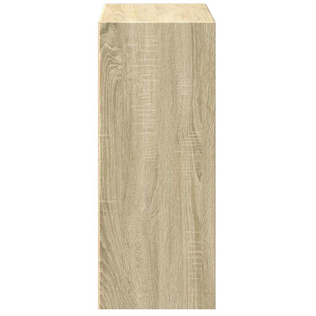 vidaXL Bookcase Sonoma Oak 60x30x76,5 cm Engineered Wood 6