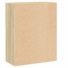 vidaXL Bookcase Sonoma Oak 60x30x76,5 cm Engineered Wood 5